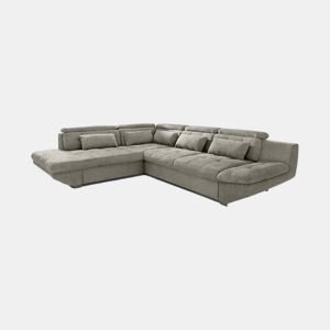 Sofá de canto com cama ETERNITY esquerda 5 lugares vison by Conforama, photo 1
