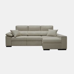 Chaise longue reversível OASIS cor vison by Conforama, photo 1