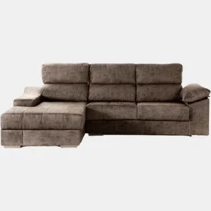 Chaise longue DANIELA II esquerda 4 lugares vison da Conforama, fotografia 1