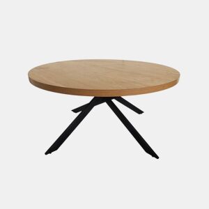 Mesa de centro redonda em carvalho POPPY by Conforama, photo 1