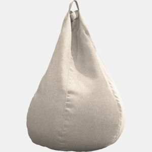 Puff PERA LAGOS tecido 110x85cm cor bege da Conforama, fotografia 1