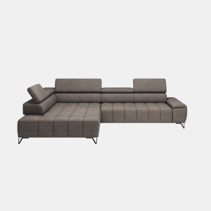 Sofá de canto relax elétrico PALLADIO esquerda 5 lugares vison by Conforama, photo 1