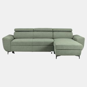 Chaise longue reversível SANTIAGO cor preto by Conforama, photo 1