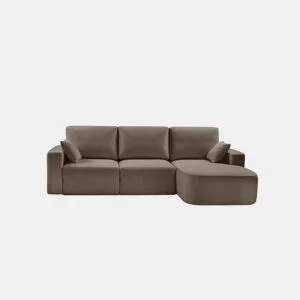 Chaise longue direita ROUND 294cm vison by Conforama, photo 1