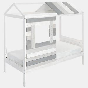 Cama 90x190cm CABANA branco e cinza da Conforama, fotografia 1