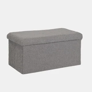 Baú desdobrável TEDDY 38x76x38cm cinzento by Conforama, photo 1