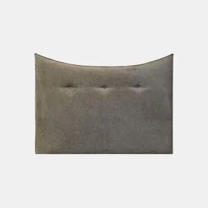 Cabeceira VEGA 160cm microfibra cinza da Conforama, fotografia 1