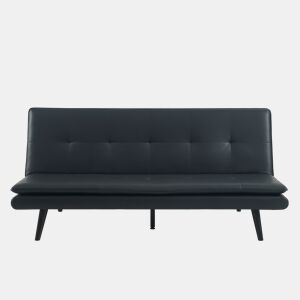 Sofá cama 3 lugares BIBU cor preto da Conforama, fotografia 1