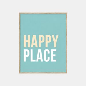 Pintura arte deco HAPPY PLACE 50x40cm da Conforama, fotografia 1