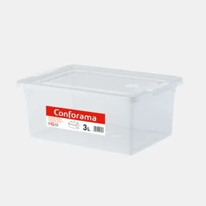 Caixa ORDENACIÓN plástico transparente 3 litros by Conforama, photo 1