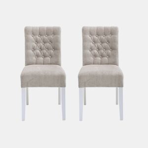 Conjunto de 2 cadeiras de jantar ALISSA cor bege by Conforama, photo 1