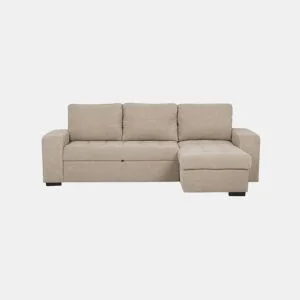 Chaise longue com cama HARRY reversível 3 lugares camelo da Conforama, fotografia 1