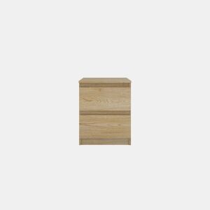 Mesa de cabeceira OSLO com 2 gavetas carvalho da Conforama, fotografia 1