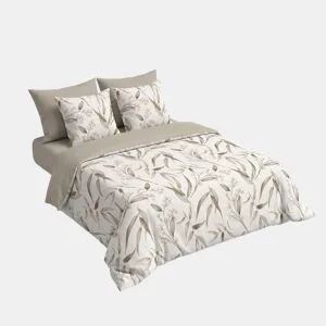 Capa Nórdica NORMANDIA cama 150cm cor bege by Conforama, photo 1