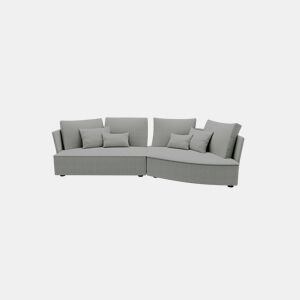 Chaise longue LUGANO direita 4 lugares tecido 2 cor cinza claro by Conforama, photo 1