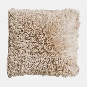 Almofada Shaggy NEW LUXURY 45x45cm cor taupe by Conforama, photo 1