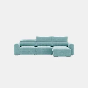 Chaise longue cama LANDON reversível 5 lugares verde da Conforama, fotografia 1
