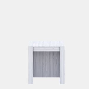 Mesa com consola extensível BERTA II branco by Conforama, photo 1