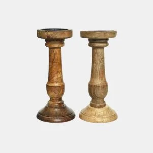 Castiçal UNIX de madeira cores sortidas da Conforama, fotografia 1