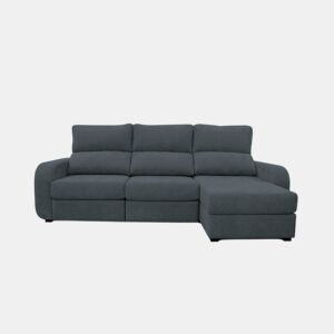 Chaise longue cama tecido APRIL dereita 4 lugares cinza by Conforama, photo 1