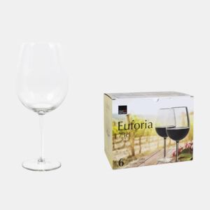 Conjunto de 6 copos de vinho XXL EUFORIA 73cl transparentes XXL da Conforama, fotografia 1