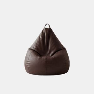 Puff PERA cor chocolate couro sintético 65x88cm by Conforama, photo 1