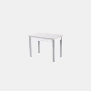 Mesa de cozinha extensível SETA 100x60cm branca by Conforama, photo 1
