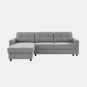 Chaise longue CIAN reversível 3 lugares cinza da Conforama, fotografia 1