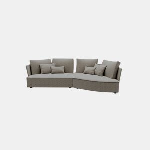 Chaise longue LUGANO direita 4 lugares tecido 2 cor castanho by Conforama, photo 1
