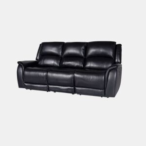 Sofá de 3 lugares NINFA relax elétrico cor preto da Conforama, fotografia 1