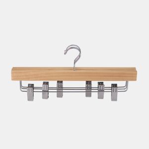 Conjunto 3 cabides para calças PINZA 16x35,5cm metal e madeira by Conforama, photo 1