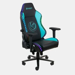 Cadeira gaming PCCH 800 RGB cor preta e verde by Conforama, photo 1
