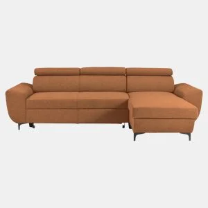 Chaise longue reversível SANTIAGO cor terracota by Conforama, photo 1