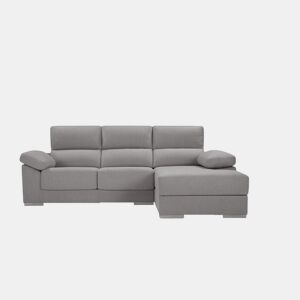Chaise longue M NOEMI dereita 4 lugares cinza claro by Conforama, photo 1