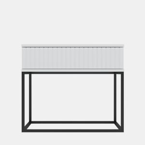 Mesa de centro STYLE 60cm com uma gaveta lacada a branco by Conforama, photo 1
