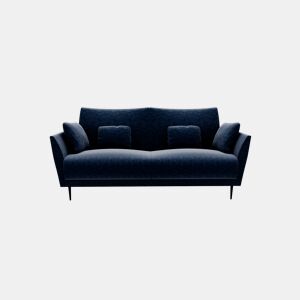 Sofá 3 lugares TORINO tecido 2 cor azul da Conforama, fotografia 1