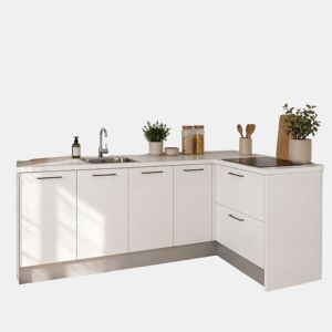 Cozinha ESENCIAL L2415 L 2,4x1,5m 16mm branco mate by Conforama, photo 1