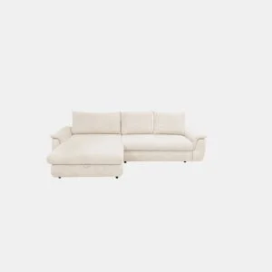 Chaise longue com cama FOCUS esquerda 4 lugares bege da Conforama, fotografia 1