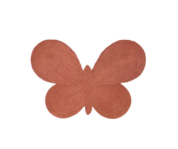 (Nanimarquina 2026) - Lucia Eames - Butterfly Jute - (Terracotta) - 132x90