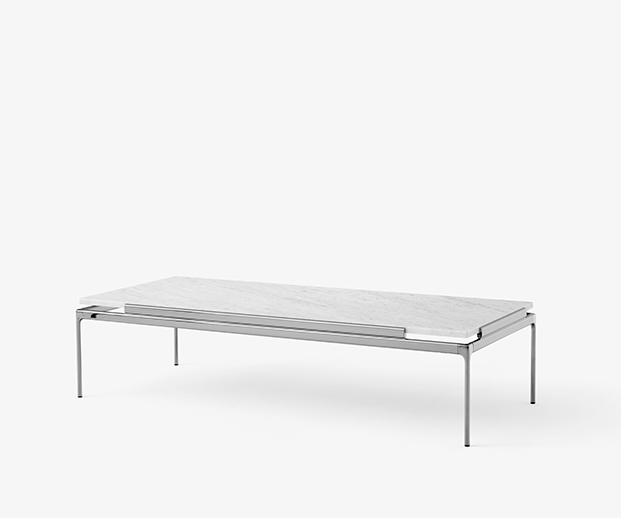 (&Tradition 2026) - Sett LN12 - (Bianco Carrera Marble w. Dark Chrome) -133058A258