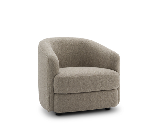 (New Works 2025) - Covent Lounge Chair - (Nevotex Barnum Hemp 3) - 41301NEBA003