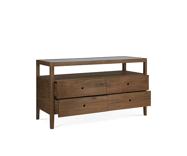 (Ethnicraft 2025) - Spindle dresser - (Brown Teak) - 14177