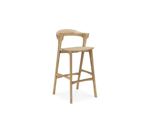 (Ethnicraft 2025) - Bok - - bar stool - (Oak) - (No Upholstery) - (Varnish) - 51400