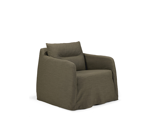 (Ethnicraft 2025) - Wave Lounge chair - (Green) - 21411