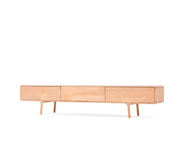 (Gazzda 2025) - Fawn Lowboard - 3 Drawers - (Oiled Oak - Natural Oil) - 01B - (2)