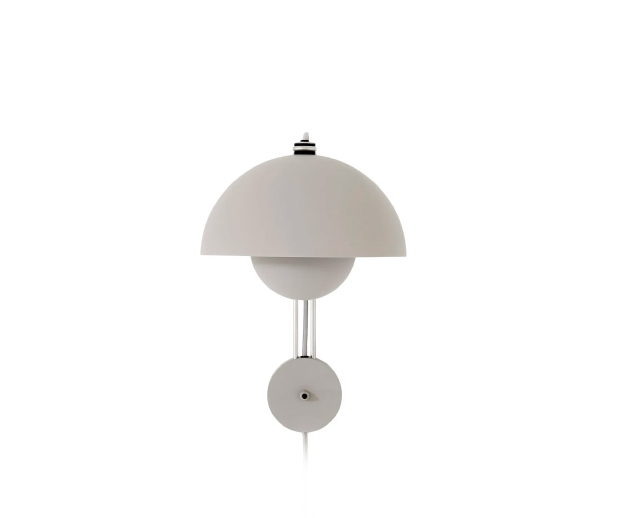 (&Tradition 2026) - Flowerpot VP8 - Wall Lamp - (Matt Light Grey) - 133090A219