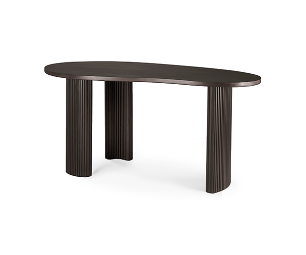 (Ethnicraft 2025) - Boomerang desk - (Mahogany dark Brown) - 35011