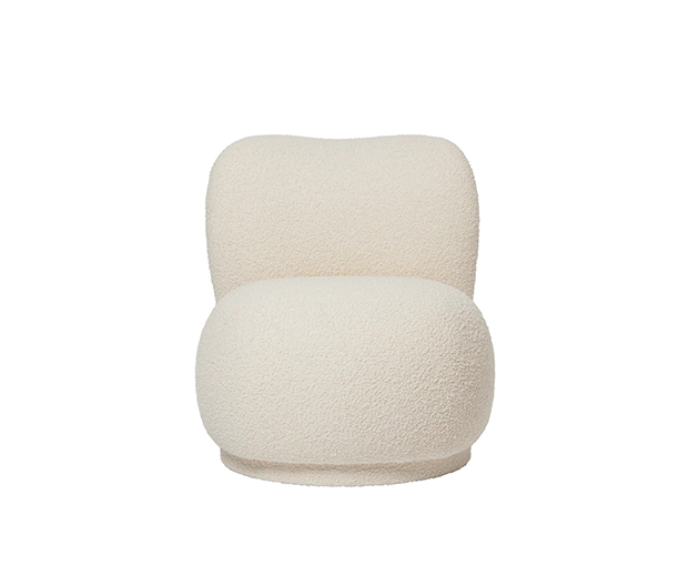 (FermLiving 2026) - Rico Piccolo Lounge Chair - (Nordic Bouclé) -1104272047_