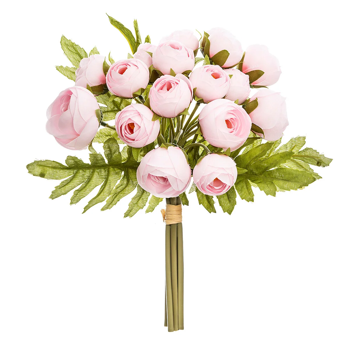 Bouquet 18 MINI camélas rosa 30cm da hôma, fotografia 1