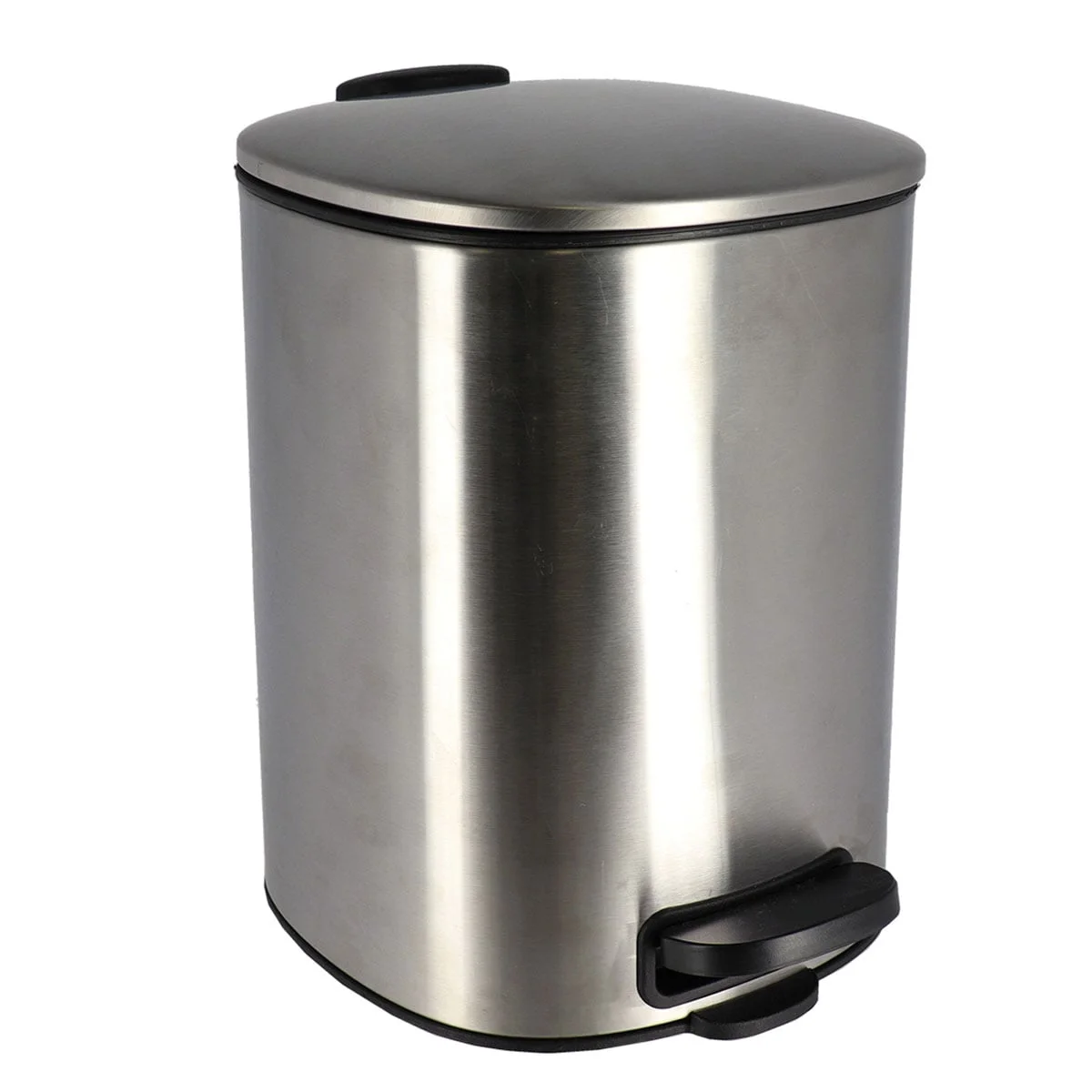 Balde wc com pedal e soft close prateado 5l by hôma, photo 1